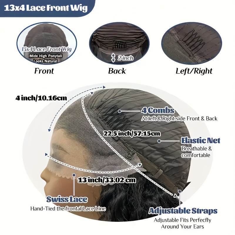 Highlight Lace Front Wig Human Hair 1B/30 Black And Brown Deep Wave Wigs Glueless Wigs Human Hair Pre Cut 13x4 HD Lace Frontal Wig Human Hair Pre Plucked with Baby Hair 200% Density human hair bundles Mother's Day Promotion